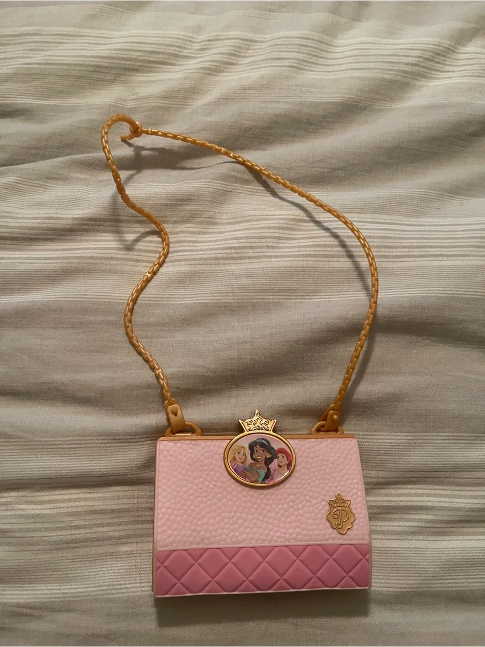 Disney Pink Princess Mini Crossbody with Gold Strap